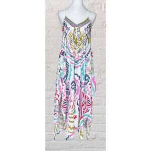 By The Sea Beach Cover up Resort Midi Dress S M L Summer Boardwalk Boho Chic